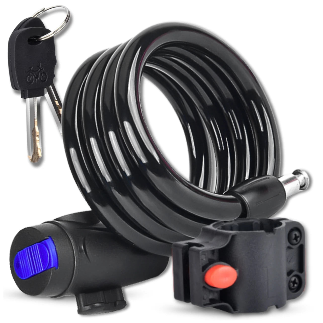 Dviračio užraktas su raktu, 1,2 m