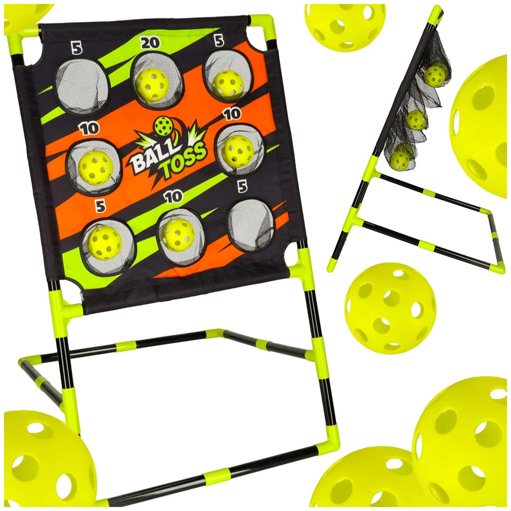 Taikinio metimo žaidimas su kamuoliukais