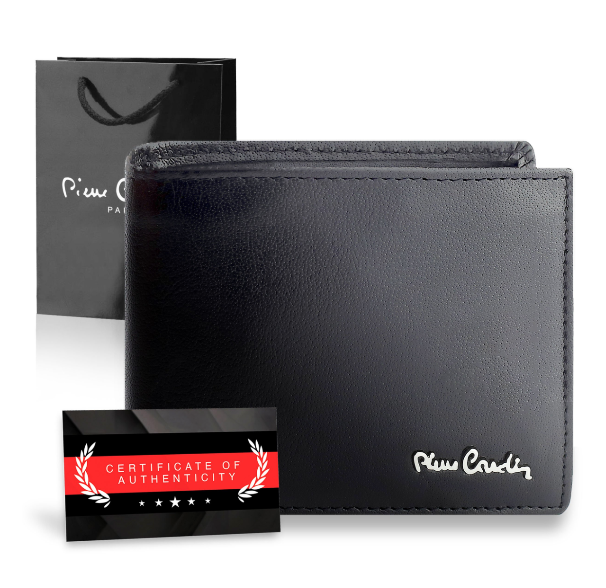 Vyriška piniginė Pierre Cardin, juoda, su RFID apsauga 6088206