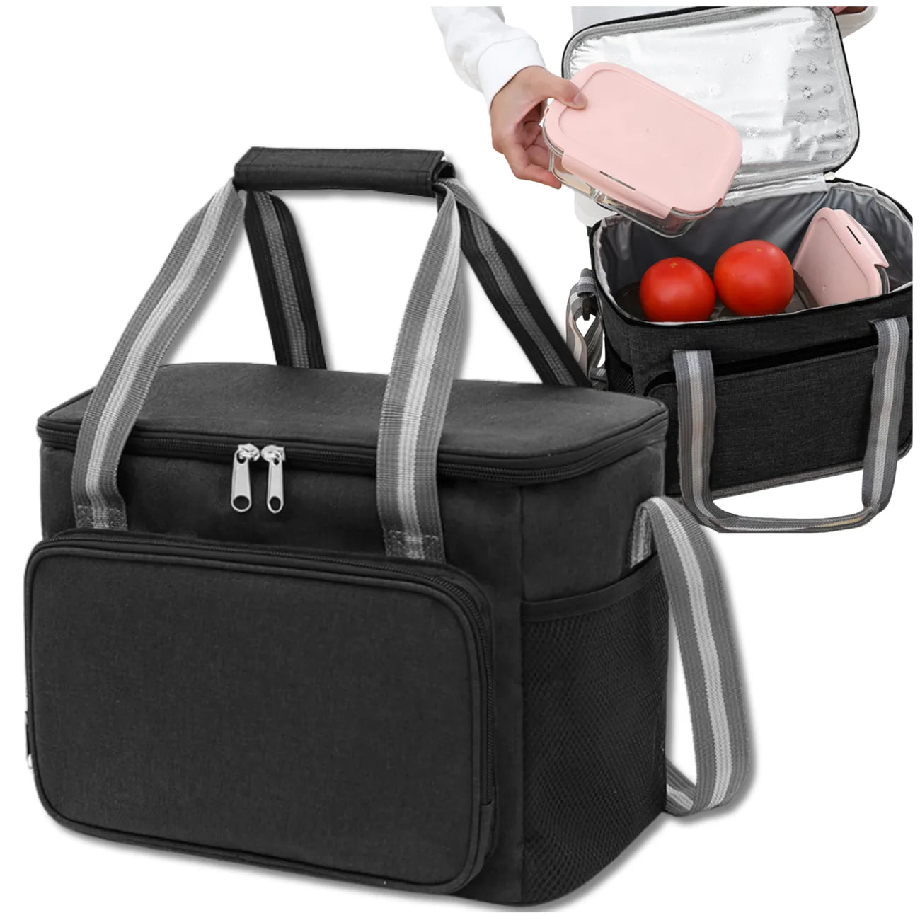 Termo pietų dėžutė, juoda