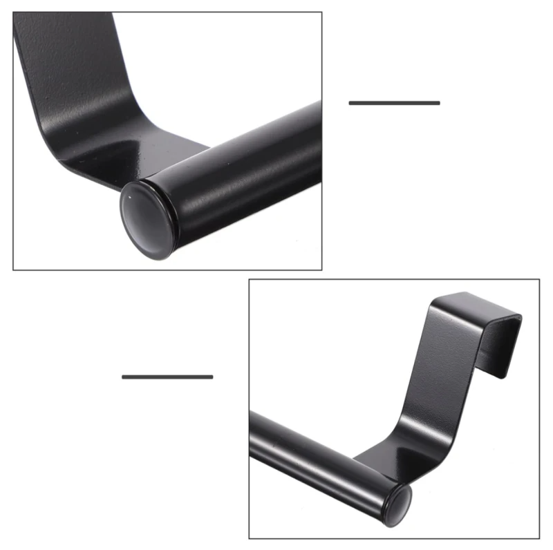 Virtuvės rankšluosčių kabyklos 2vnt J4, juodos N248