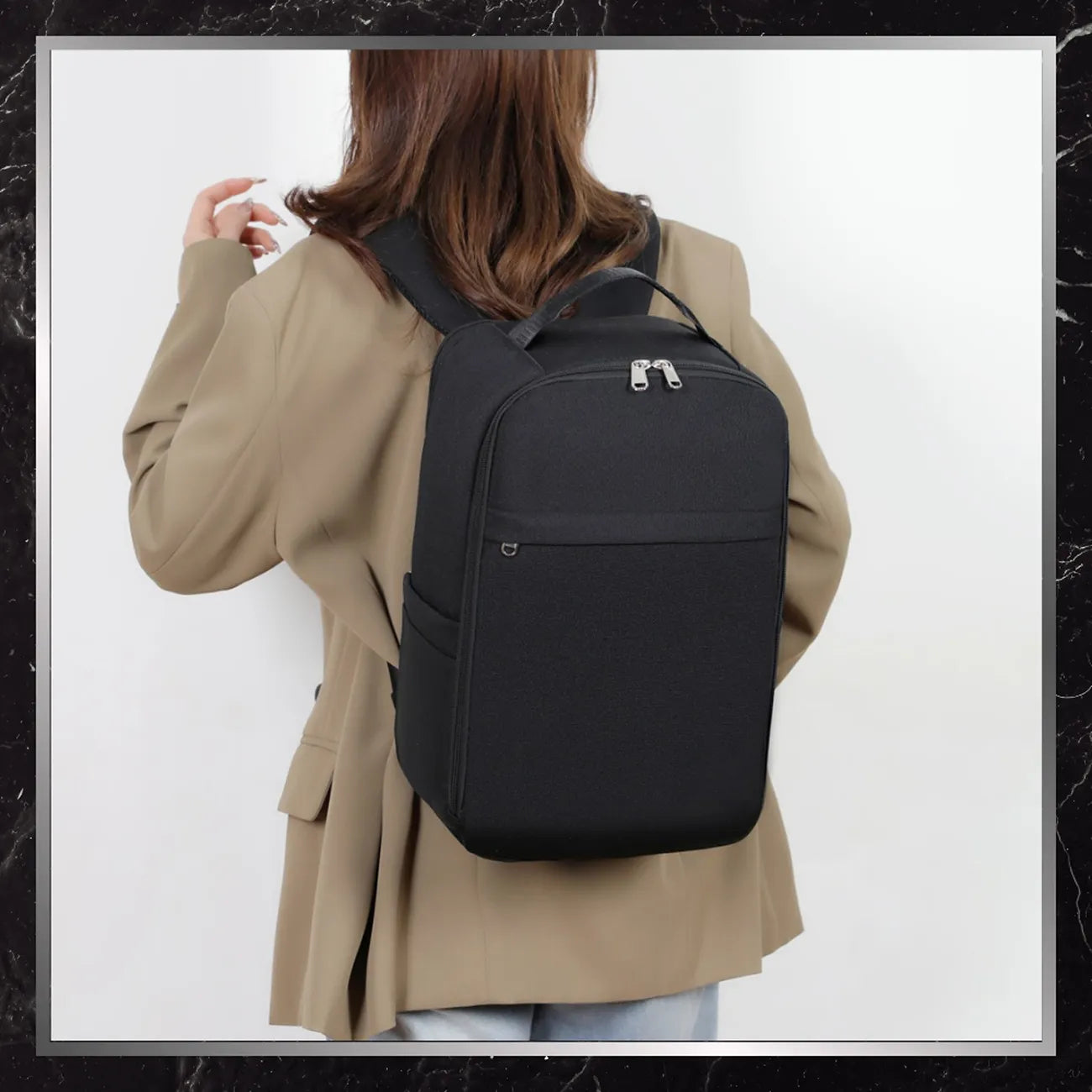 Kelioninė kuprinė BAD&BAGS, juoda, vandeniui atspari