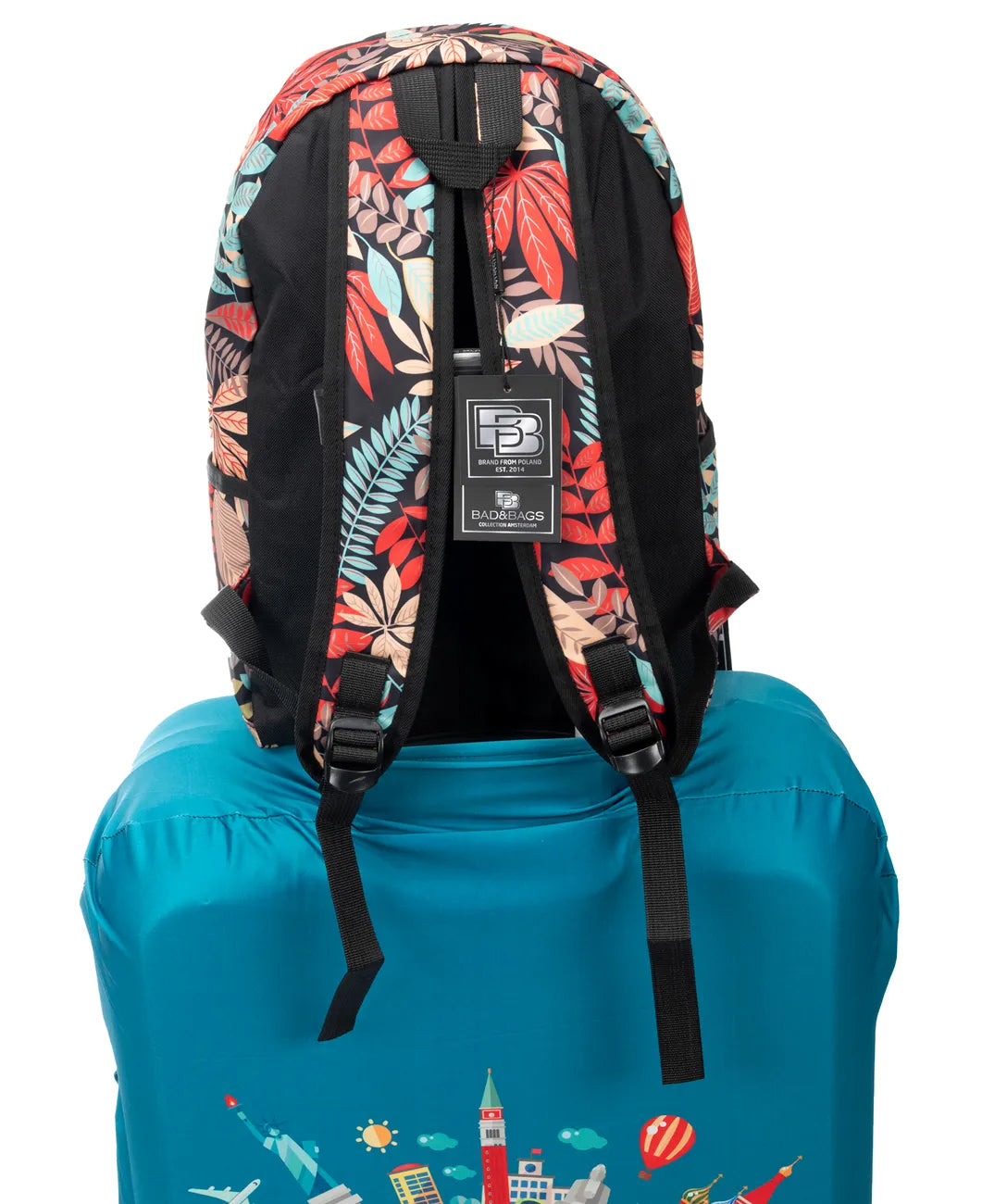 Kelioninė miesto kuprinė BAD&BAGS, spalvota, vandeniui atspari N489