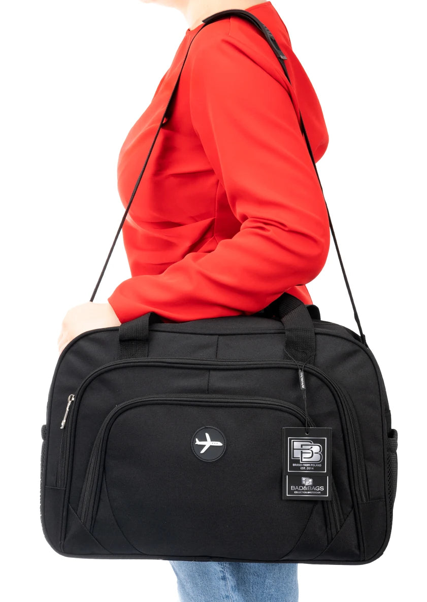 Kelioninis krepšys BAD&BAGS, juodas N496