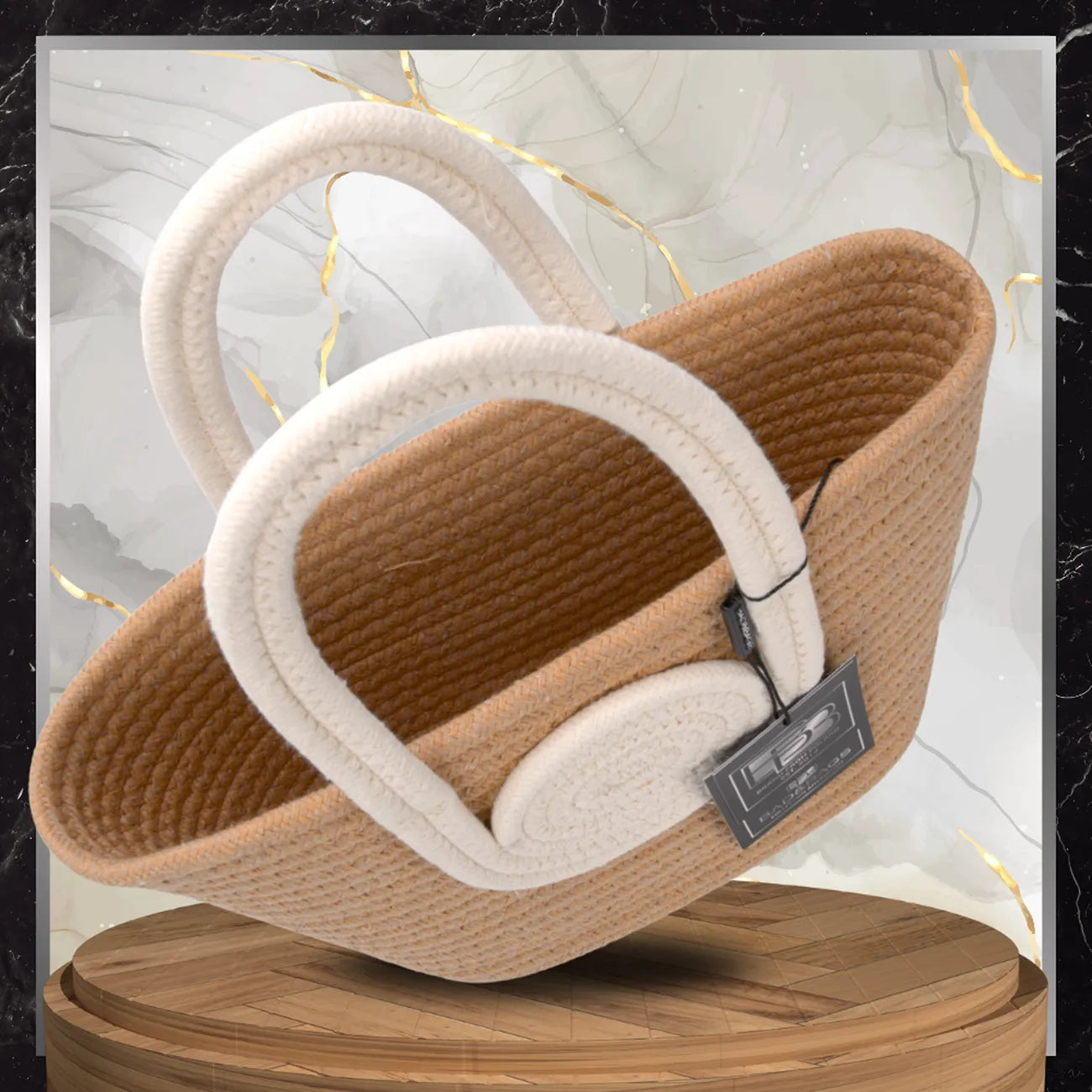 Moteriška šiaudinė paplūdimio rankinė BAD&BAGS, maža