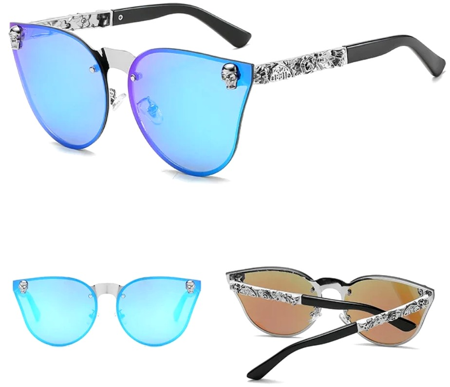 Akiniai nuo saulės moterims B54, mėlyni