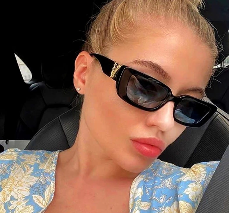 Akiniai nuo saulės moterims C18, juodi