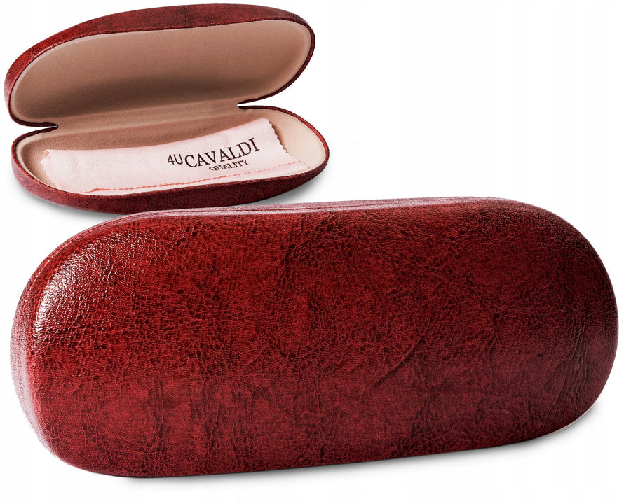 Akinių dėklas Cavaldi, raudonas