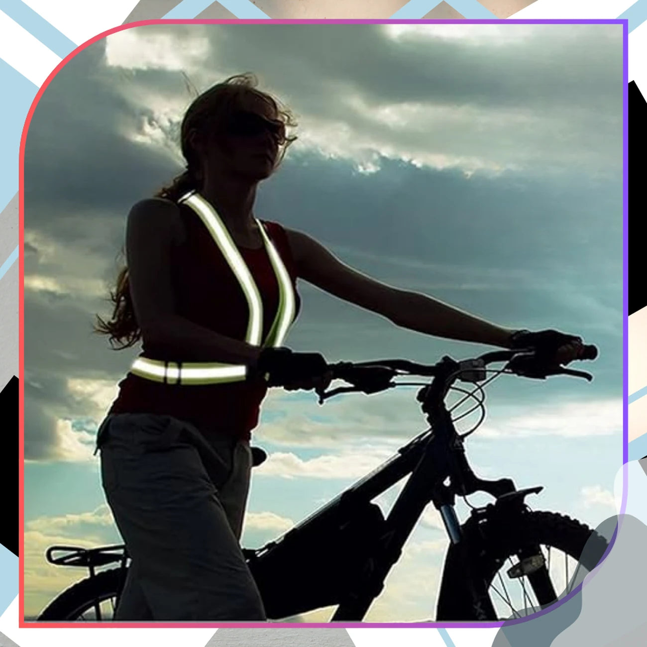 Atšvaitinė liemenė bėgimui ir dviračiui