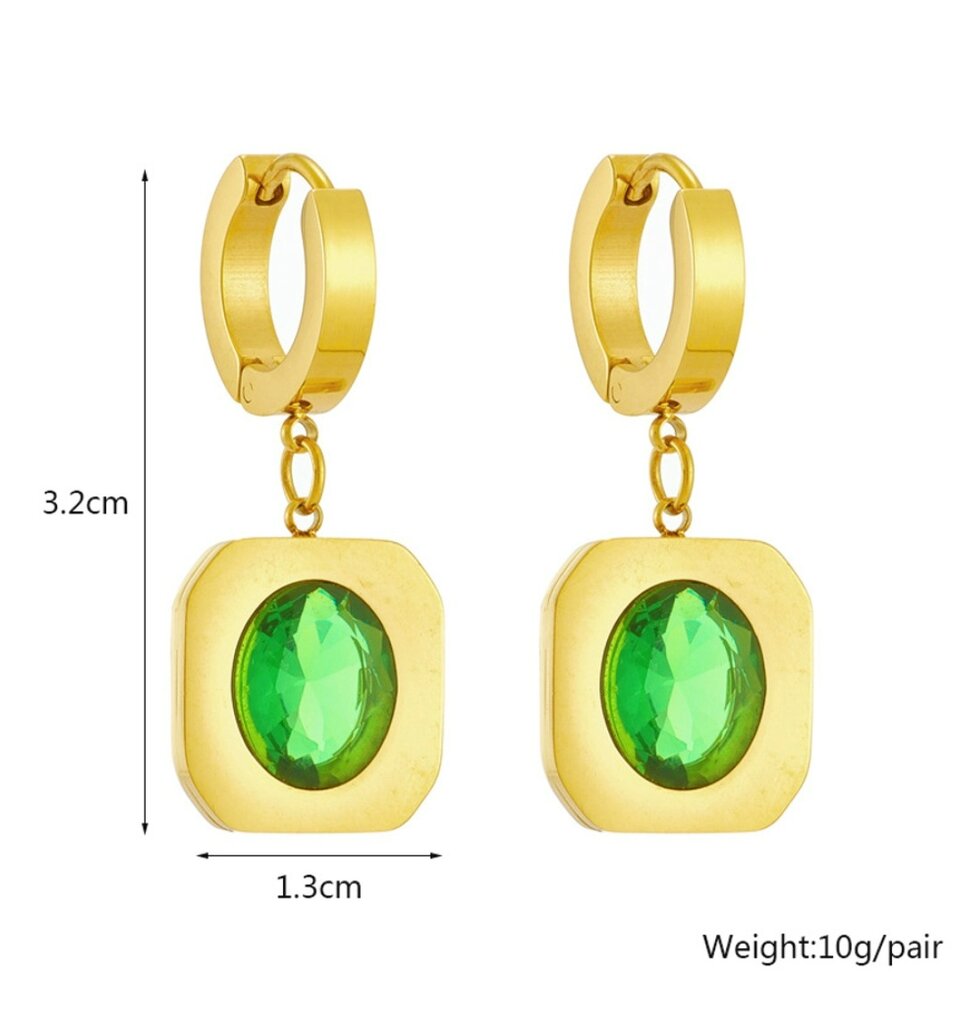 Auskarai moterims B8, auksinės spalvos