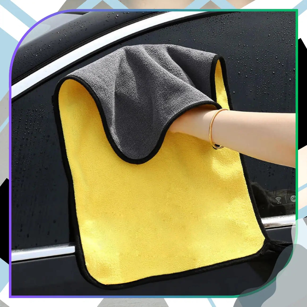 Automobilio valymo šluostės, mikropluoštas, 2 vnt.