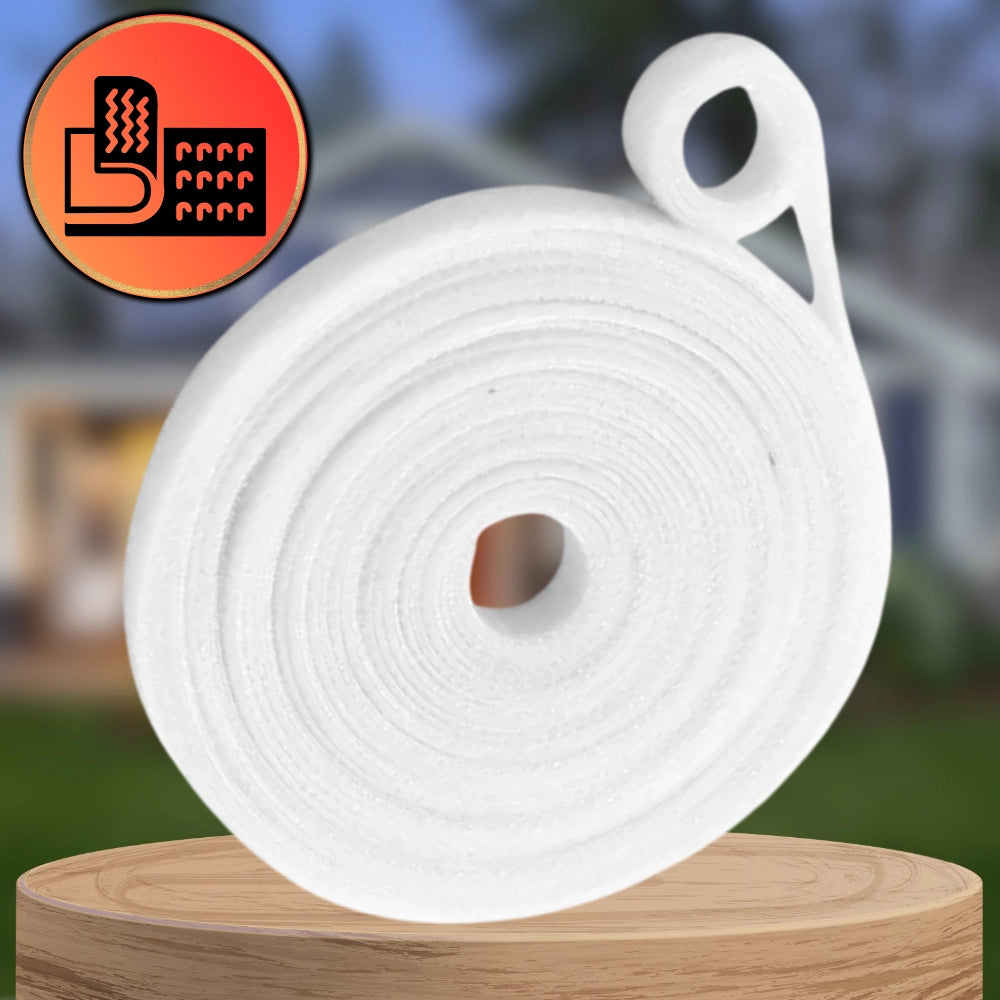 Balta lipni juosta kabeliams, 5m