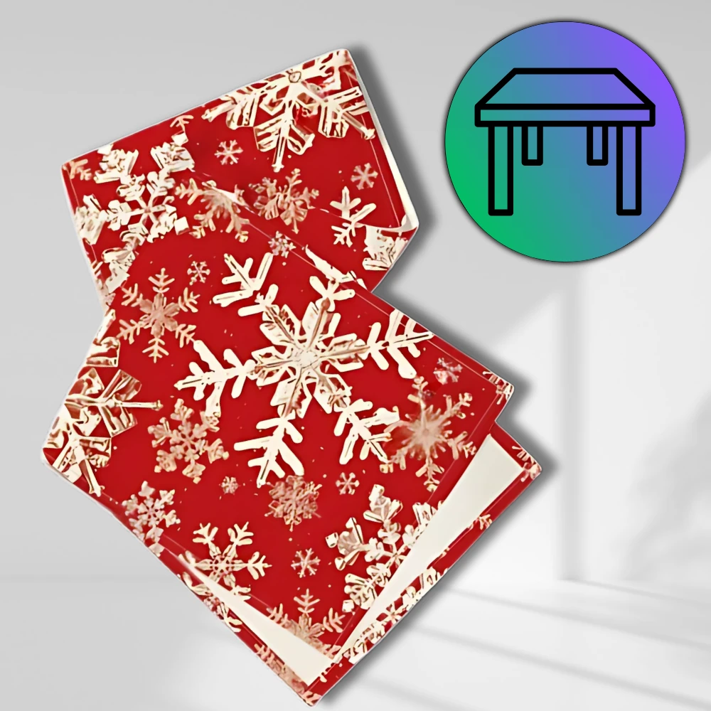 Kalėdinė staltiesė L6, raudona N363