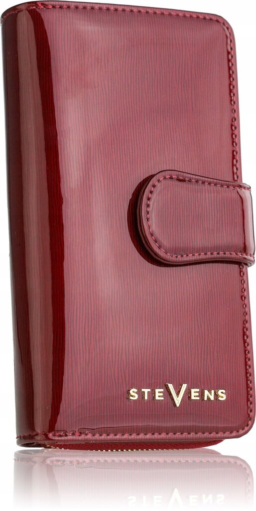 Didelė moteriška piniginė STEVENS raudona su RFID apsauga D1935