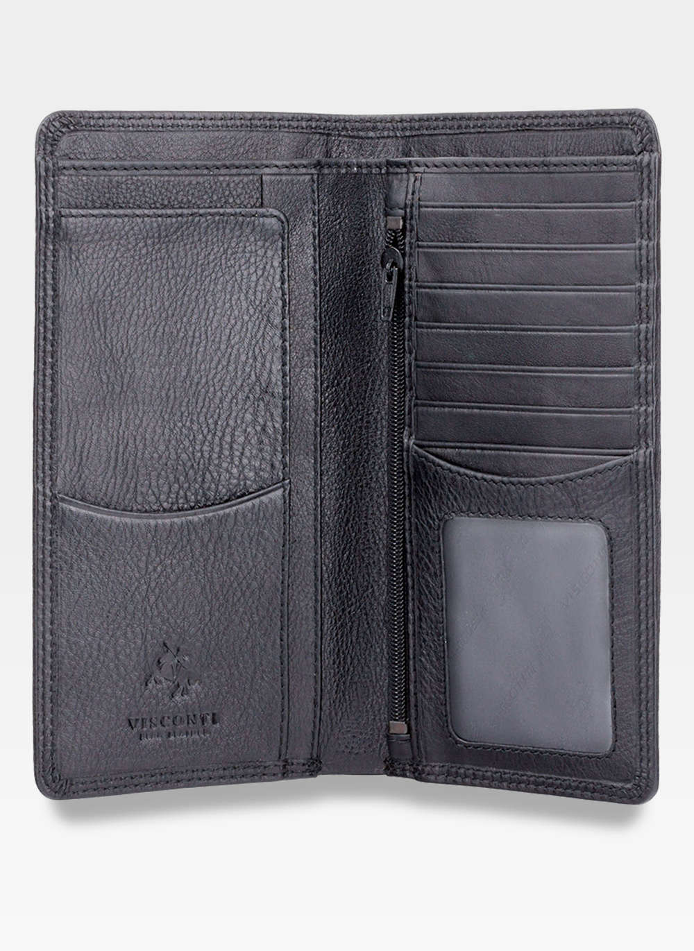 Didelė vyriška piniginė Visconti P2, juoda S1130