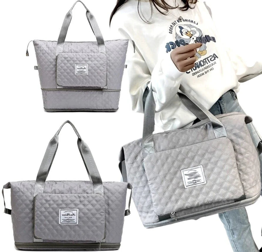 Didelis kelioninis krepšys Fashion, XL, pilkas