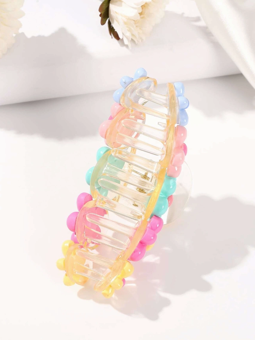 Didelis spalvotas plaukų segtukas 10,5 x 4 cm P377