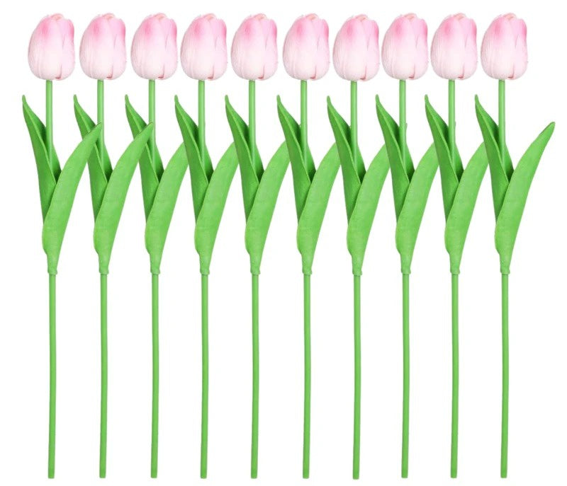 Dirbtinės rožinės tulpės 10 vnt G13
