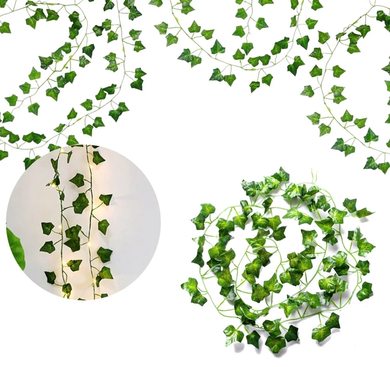 Dirbtinių lapų girlianda 6vnt. SPK1