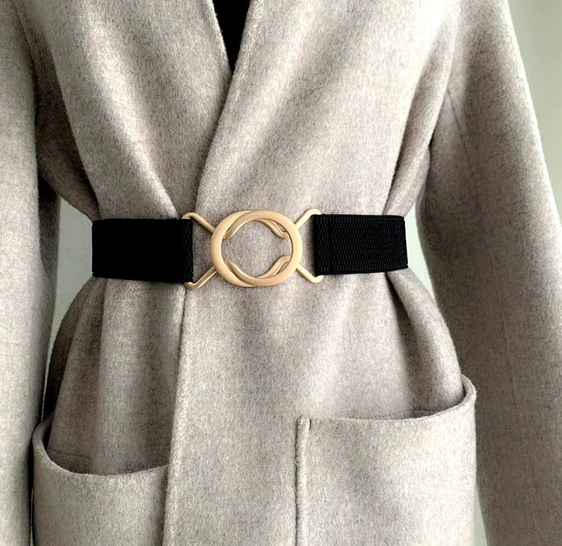 Diržas moterims T124, juodas