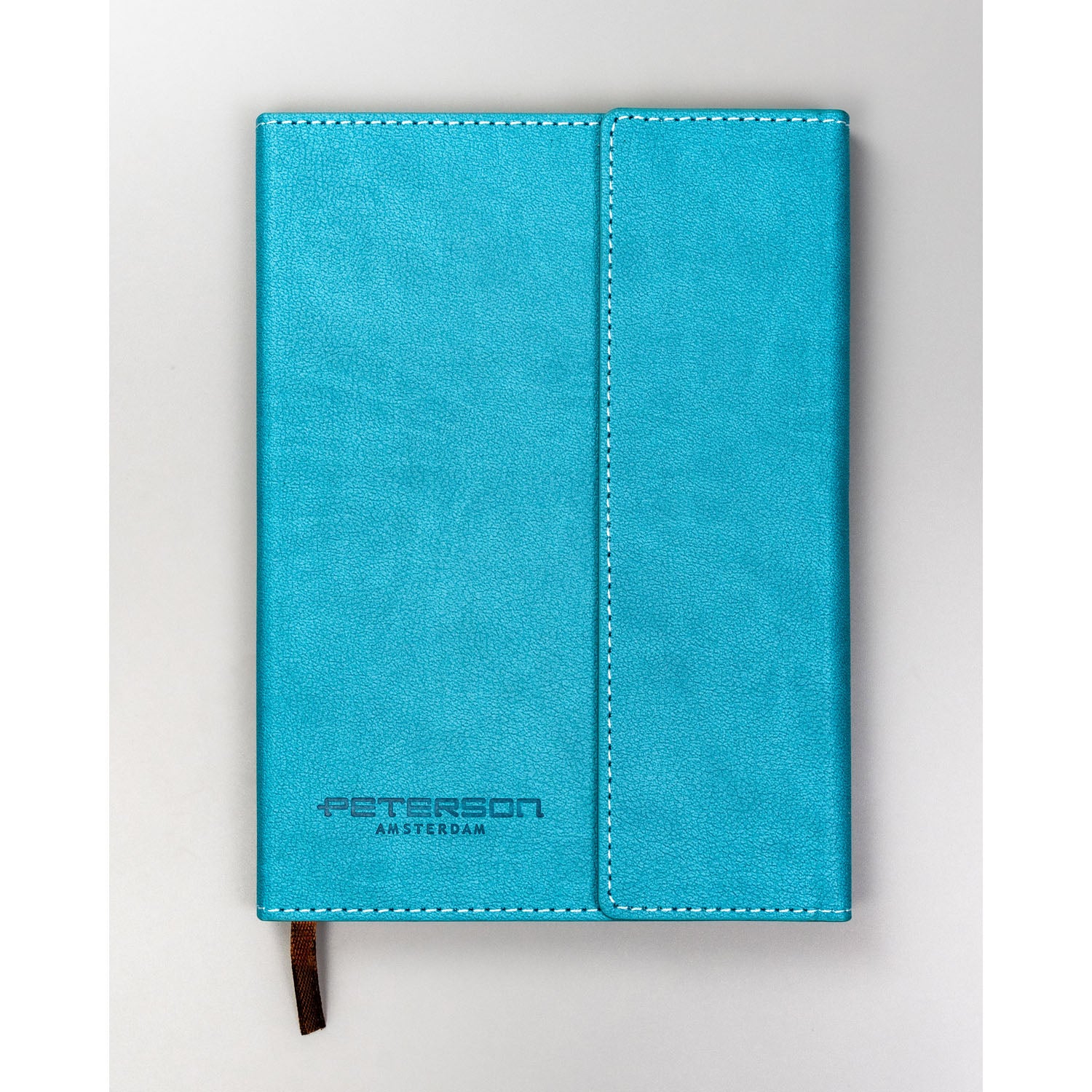 Dovanų rinkinys: turkio spalvos užrašų knygelė su magnetiniu užsegimu ir juodas rašiklis