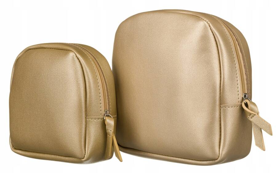 Dviejų moteriškų kosmetinių rinkinys K11, auksinis