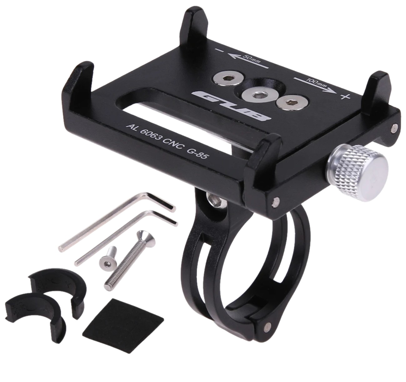 Dviračio telefono laikiklis M5, juodas