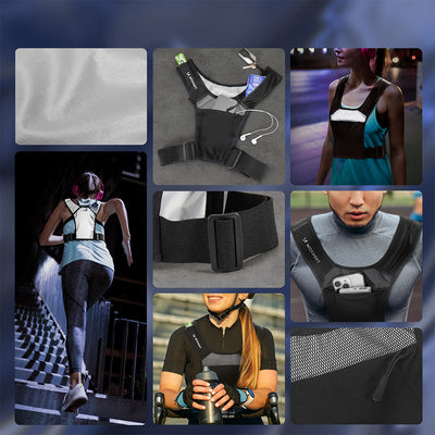 Wozinsky WKDB1 atšvaitinė bėgimo liemenė - juoda