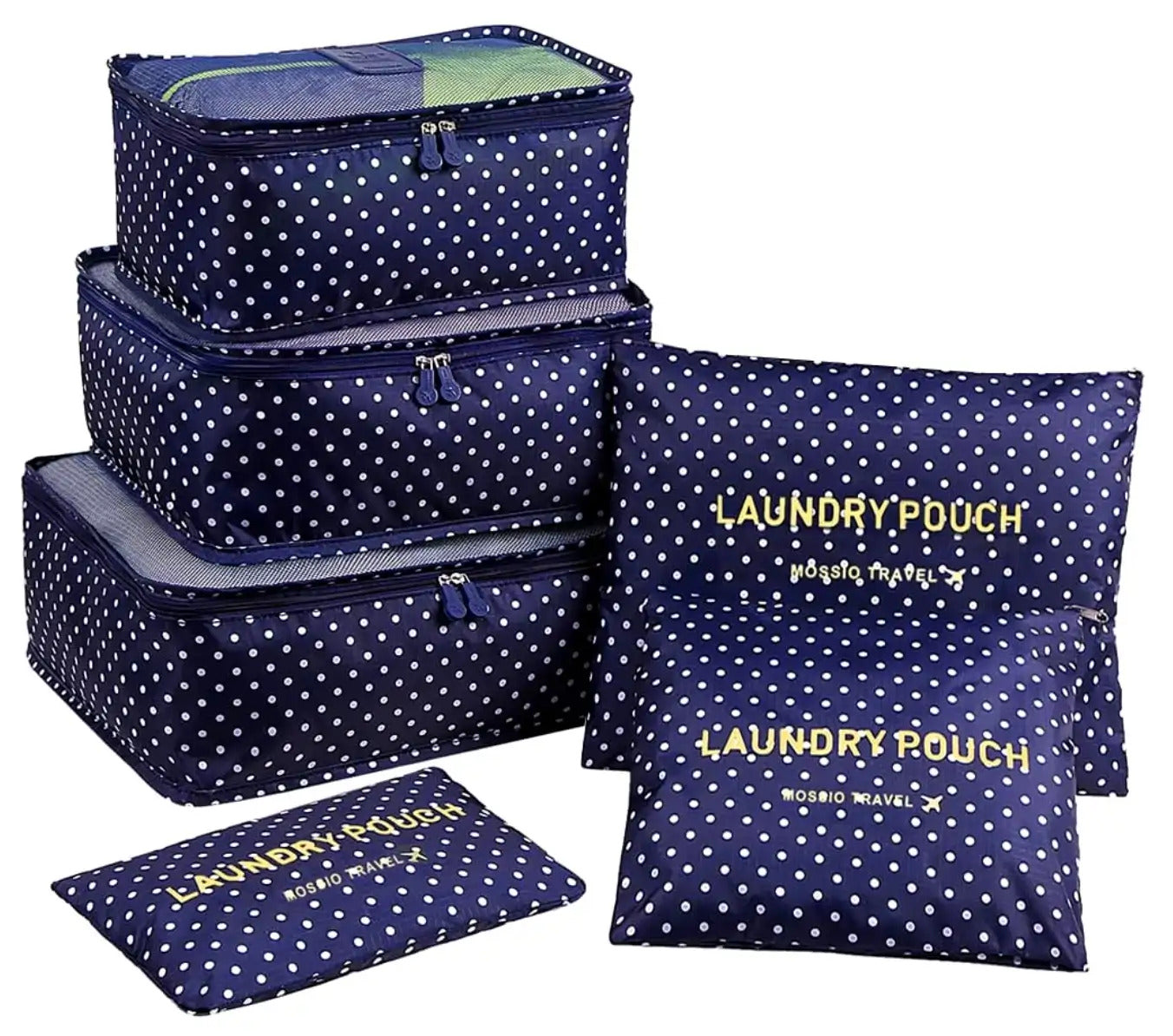 Dėklų rinkinys lagaminui, mėlynas