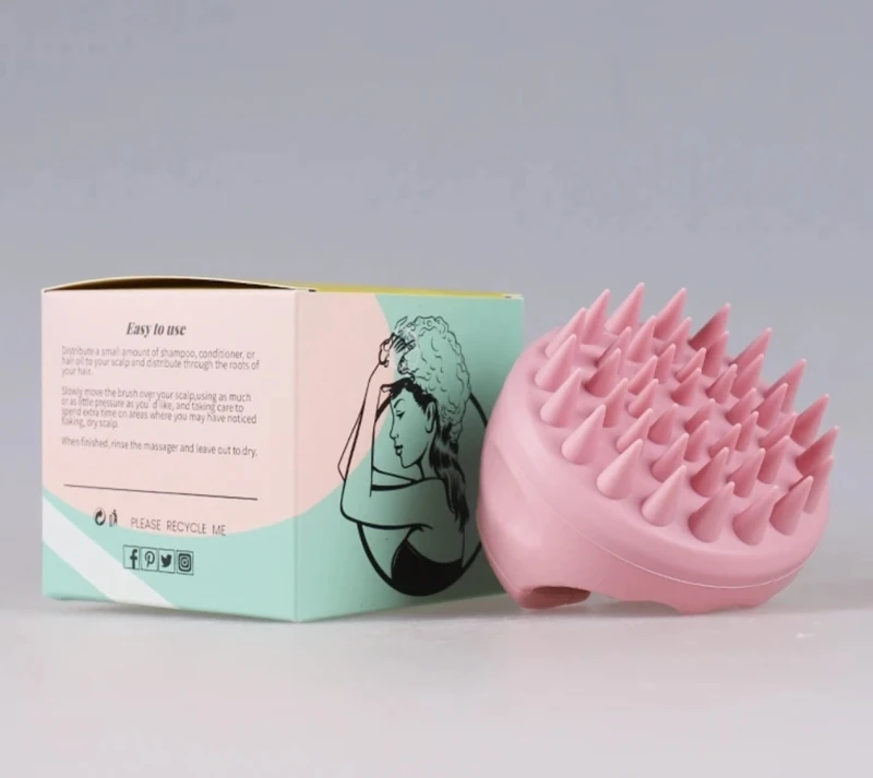 Galvos odos masažuoklis V4, rožinis P355