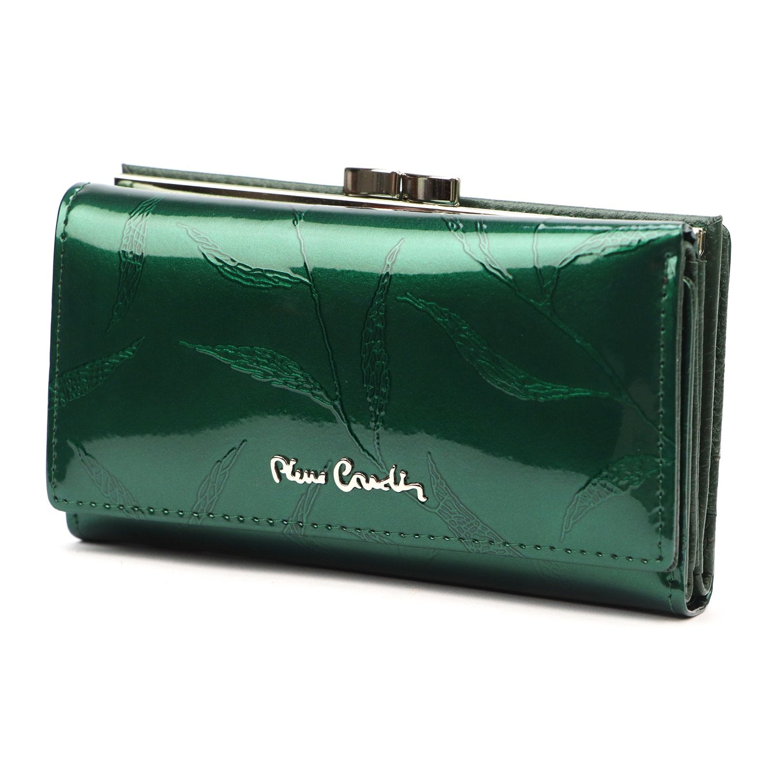 Pierre Cardin 02 LEAF 108 žalia piniginė zielony