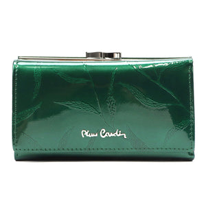 Pierre Cardin 02 LEAF 108 žalia piniginė zielony