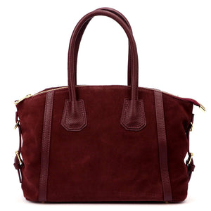 Luka 26-025 bordo natūralios odos rankinė bordo