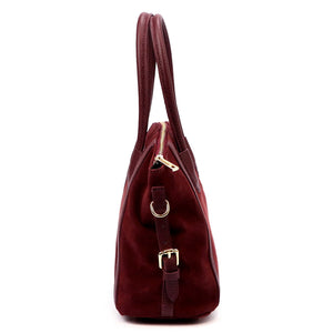 Luka 26-025 bordo natūralios odos rankinė bordo