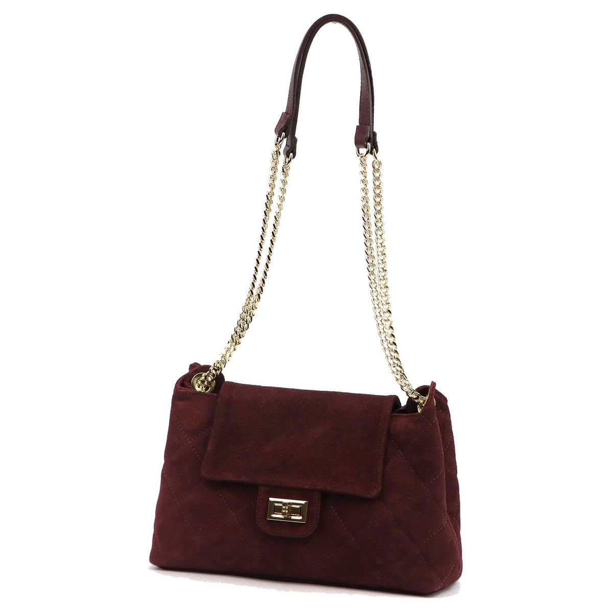 Luka 26-177 bordo odinė rankinė bordo