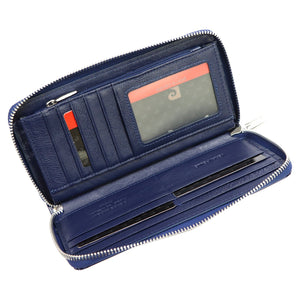 Pierre Cardin 05 LINE 119 mėlyna odinė piniginė niebieski