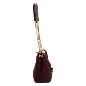 Luka 26-177 bordo odinė rankinė bordo