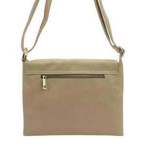 Luka 26-087 DOLLARO taupe natūralios odos rankinė taupe