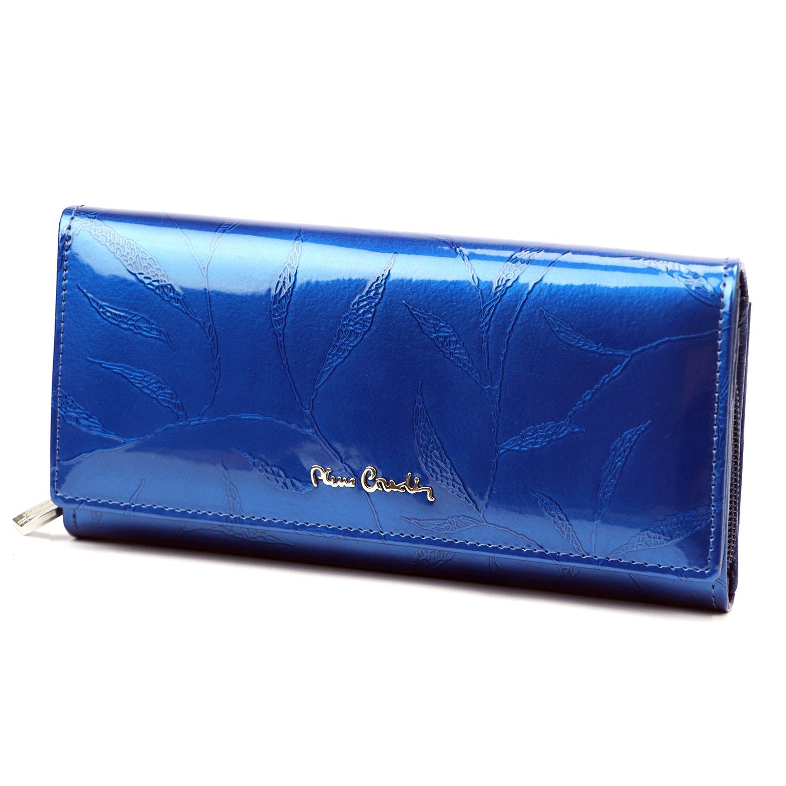 Pierre Cardin 02 LEAF 106 mėlyna piniginė niebieski