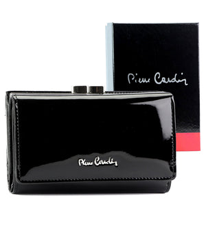 Pierre Cardin 07 SHINY 108 juoda piniginė czarny