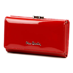 Pierre Cardin 07 SHINY 108 raudona piniginė czerwony