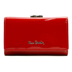 Pierre Cardin 07 SHINY 108 raudona piniginė czerwony