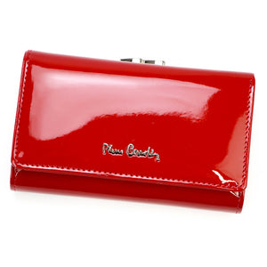 Pierre Cardin 07 SHINY 108 raudona piniginė czerwony