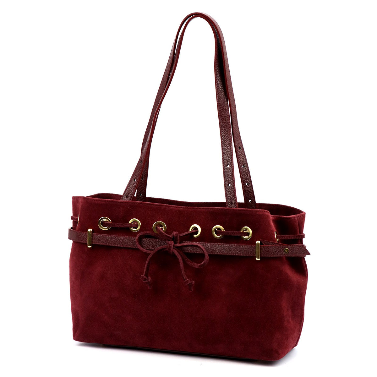 Camilla PREMIUM 10.005 bordo spalvos odinė rankinė bordo