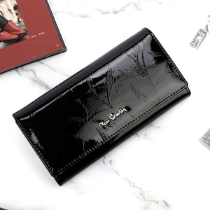 Pierre Cardin 02 LEAF-N 100 juoda piniginė czarny