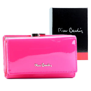 Pierre Cardin 07 SHINY 108 fuksijų spalvos piniginė fuksja