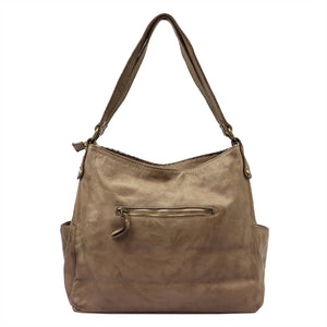 VS 023 taupe natūralios odos rankinė taupe