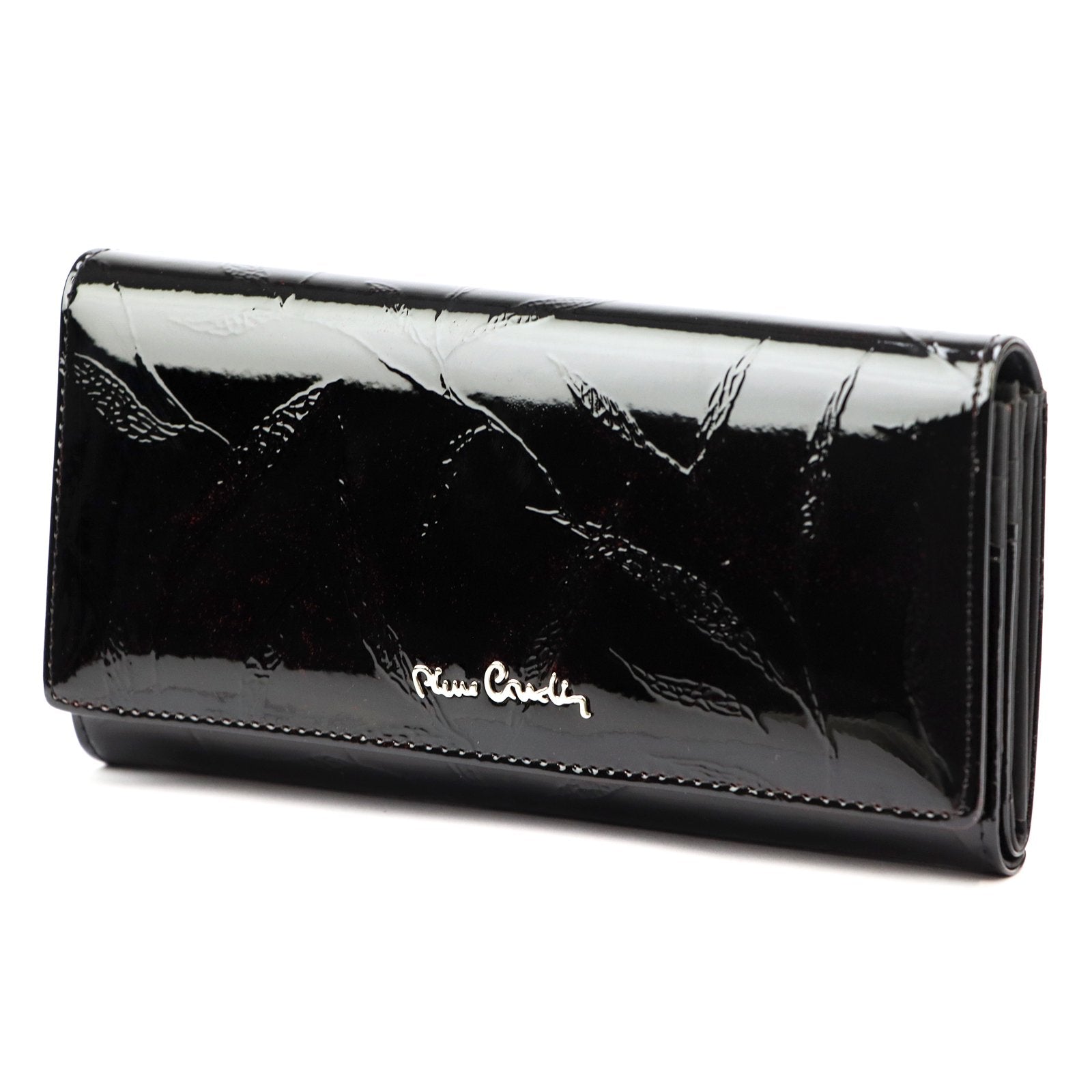 Pierre Cardin 02 LEAF 102 juoda piniginė czarny
