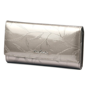 Pierre Cardin 02 LEAF 102 pelenų spalvos odinė piniginė popiel