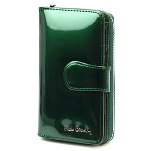Pierre Cardin 07 SHINY 116 žalia piniginė zielony